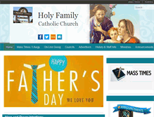Tablet Screenshot of holyfamilywy.org
